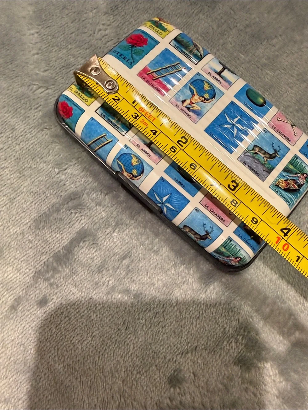 Colorful Lotería Print Tote Bag w/ Matching Loteria Card Holder